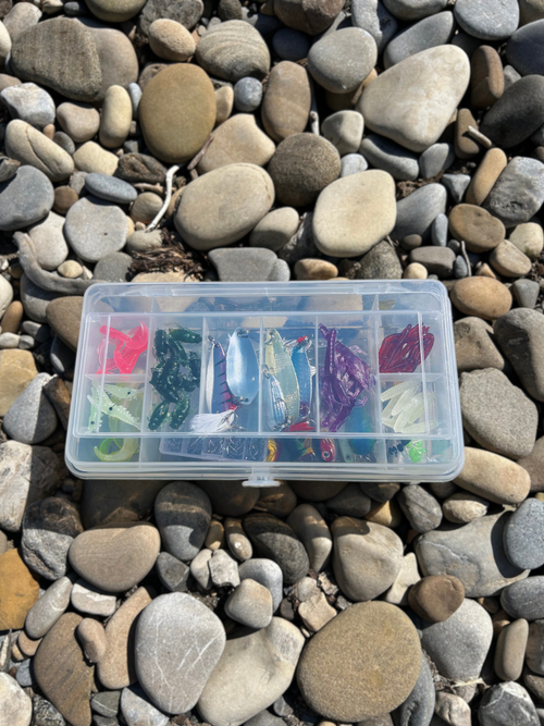 CarryCast Compact Travel Tackle Box Portable Fishing Gear Organizer