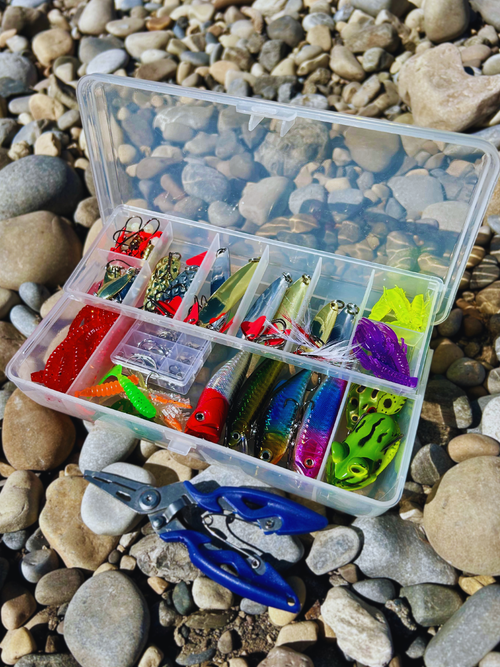 CarryCast Compact Travel Tackle Box Portable Fishing Gear Organizer